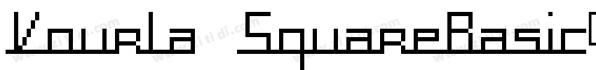 Vourla SquareBasic字体转换